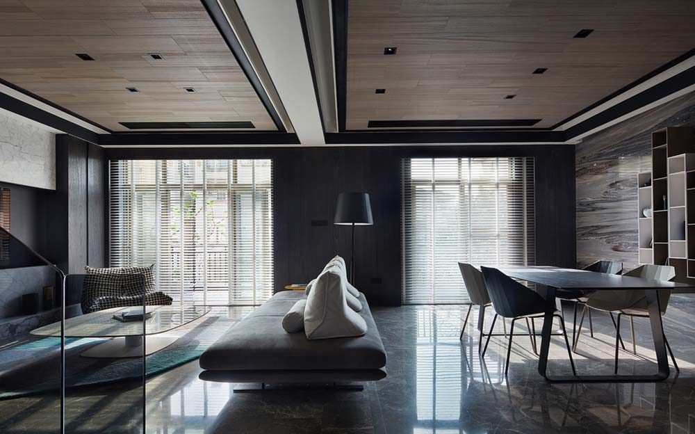 modern apartment interior design 1000x624 - Black Soul Apartment