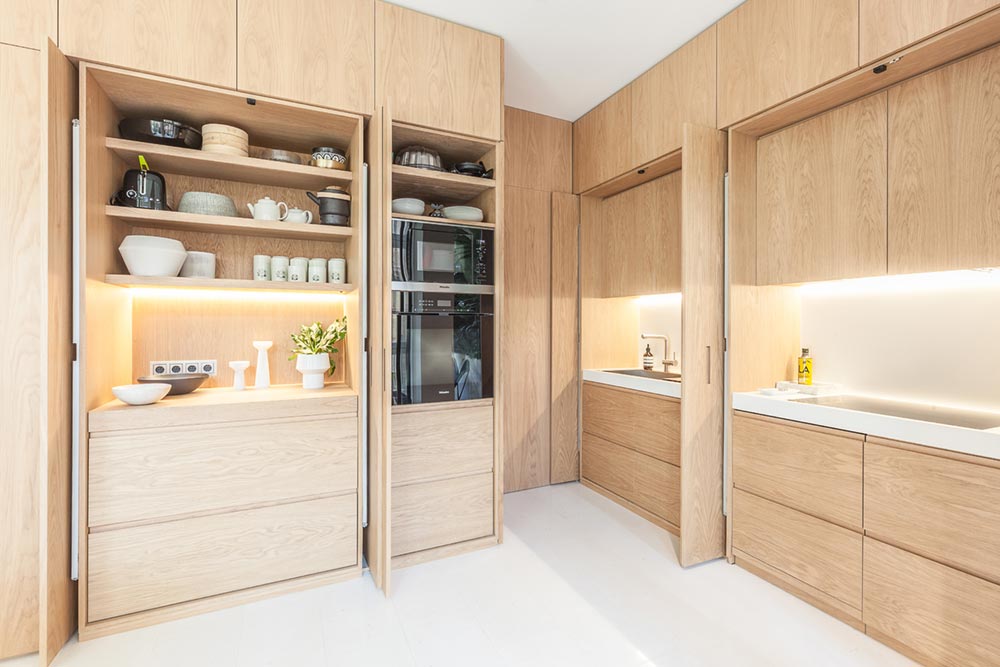 modern apartment kitchen design open - Argentona Apartment