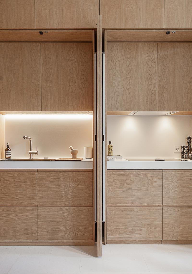 modern apartment kitchen design - Argentona Apartment