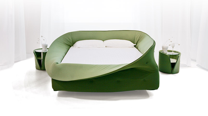 modern bed colletto - Colletto Bed: A Nest to Sleep In