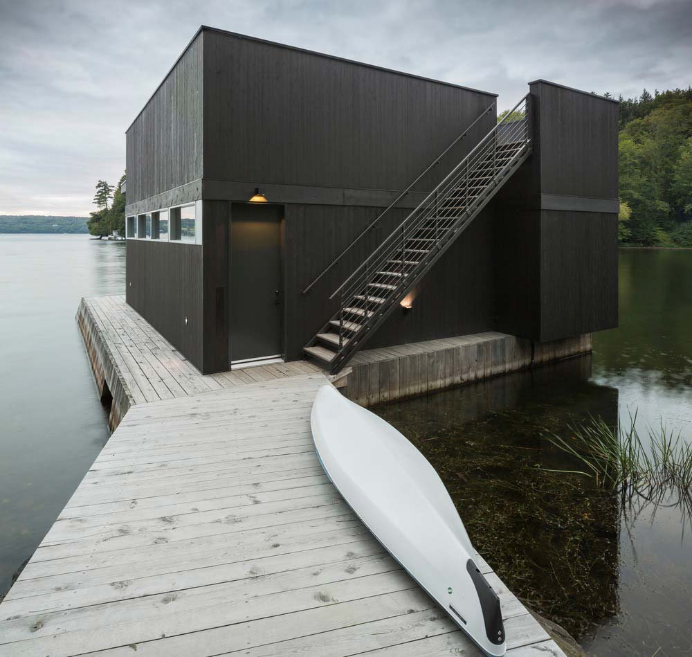 modern boathouse design mua - The Slender House