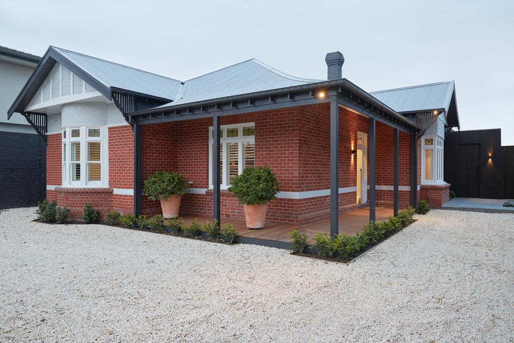 modern brick home facade - Unbricked House