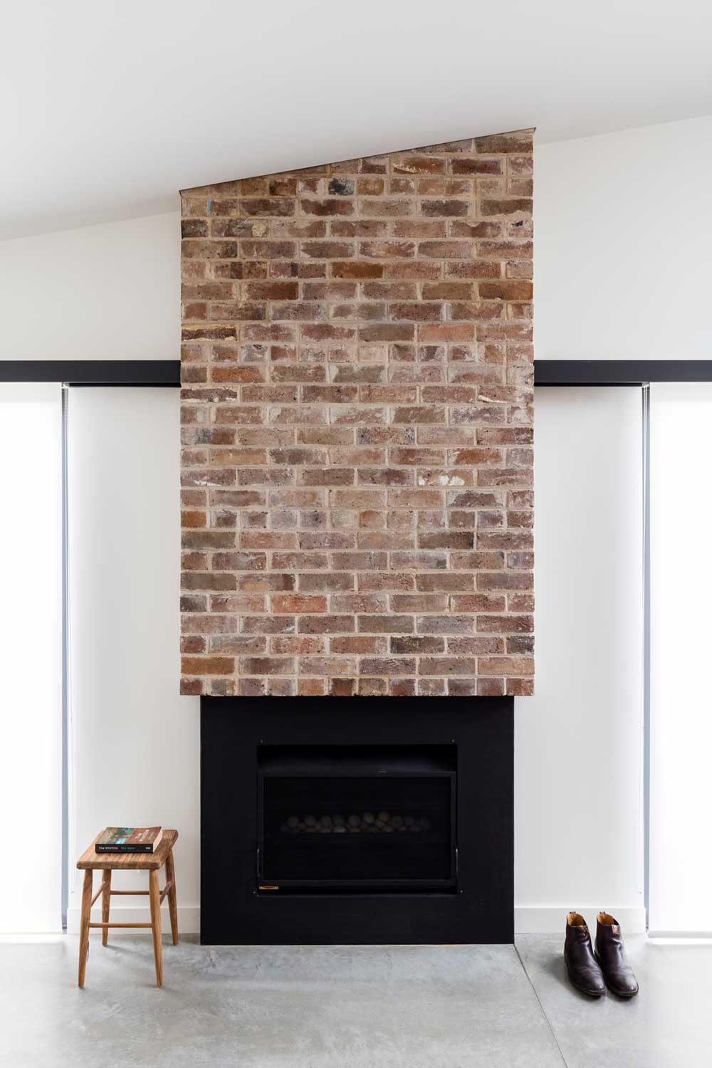 modern bungalow fireplace design - Sampson House