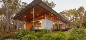 modern cabin steel design side 300x140 - Bush House