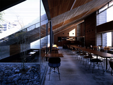 modern cafe lamiell 4 - Cafe La Miell: A Landscape Cafe