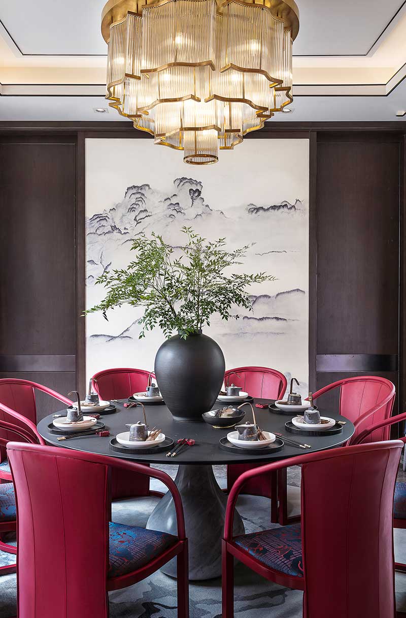 modern chinese home design dining - Jinke JiuQu River House