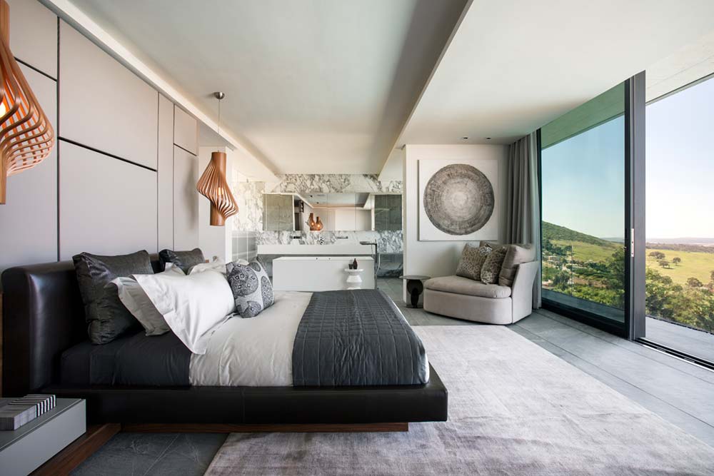 Elegant Master Bedroom With Views