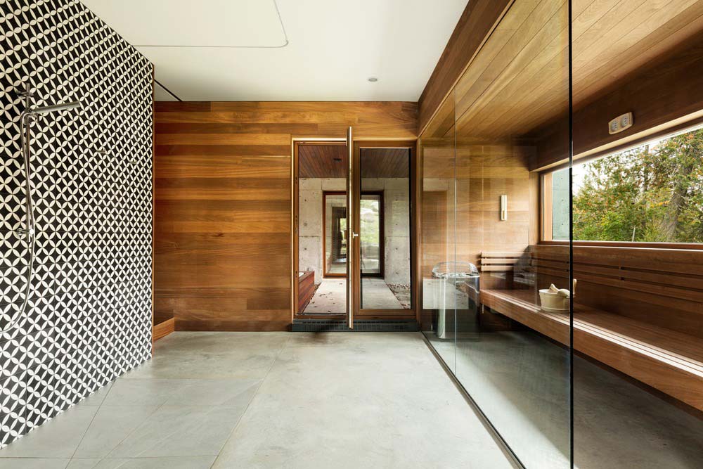 modern cliff house bathroom design yh2 - Hanging from a Cliff Residence