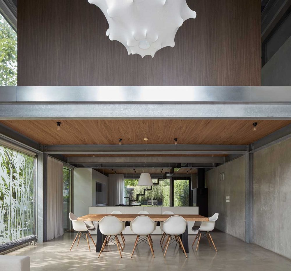 modern concrete house dining okp 1000x931 - Rusty House