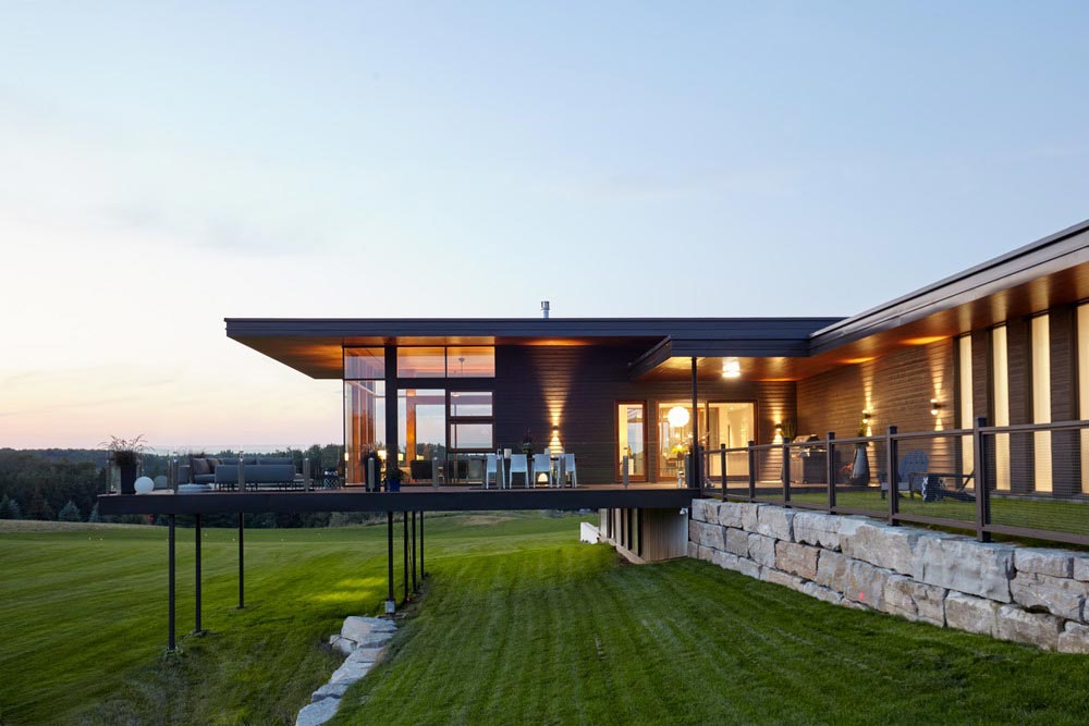 modern country home design porch - Stouffville Residence