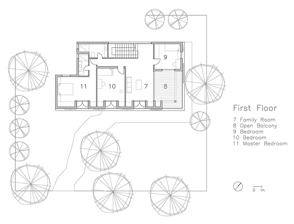 modern country house galilee plan 2 - Residence in the Galilee