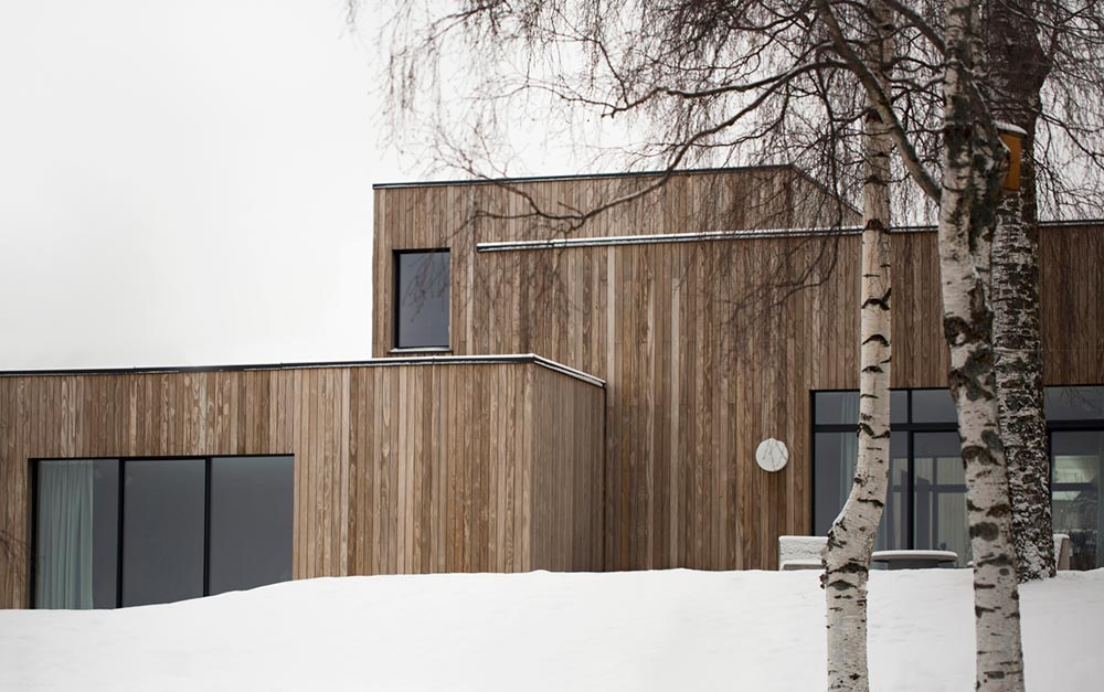 modern cube house exterior - The Gjøvik House