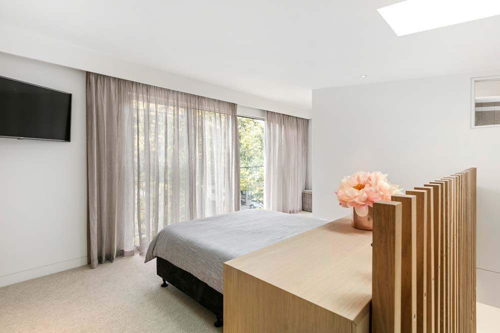 modern family home bedroom 1 - Port Melbourne Residence