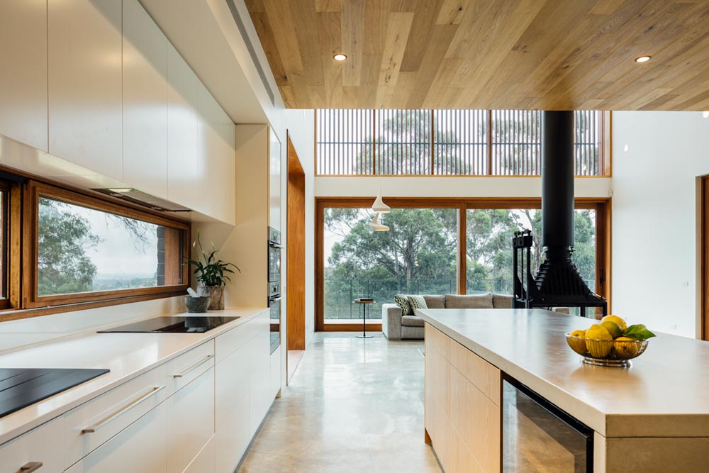 modern family home kitchen - Invermay House