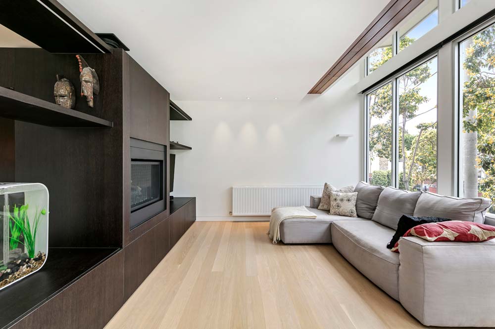 modern family home liviing room - Port Melbourne Residence