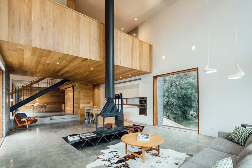 modern family home open space - Invermay House