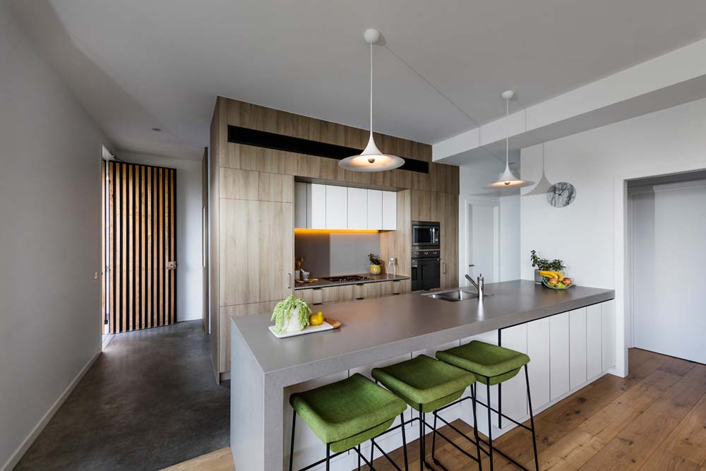 modern family house kitchen design ja - St Kilda East Townhouses