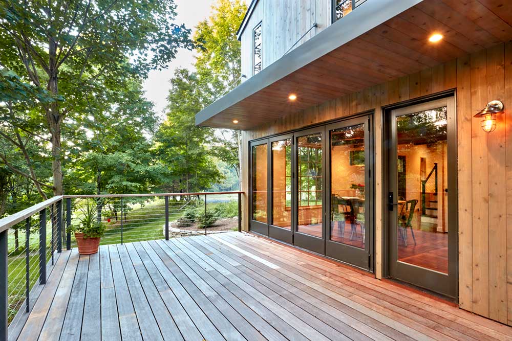 modern farmhouse deck design foz - Fallkill Farm