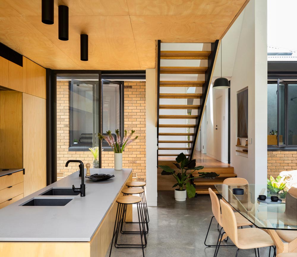 modern home extension design kitchen cp - Binary House