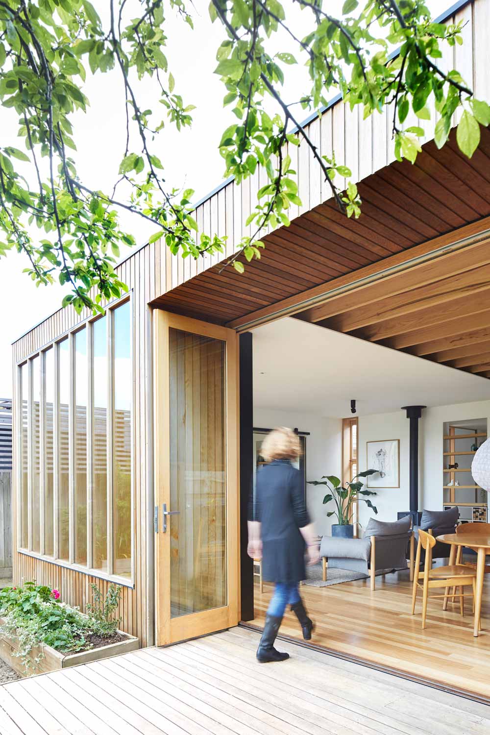 Modern home extension entrance