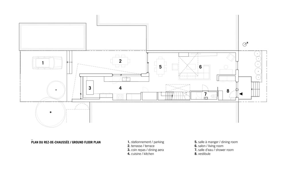 modern home extension plan sar1 - Saint-Andre Residence