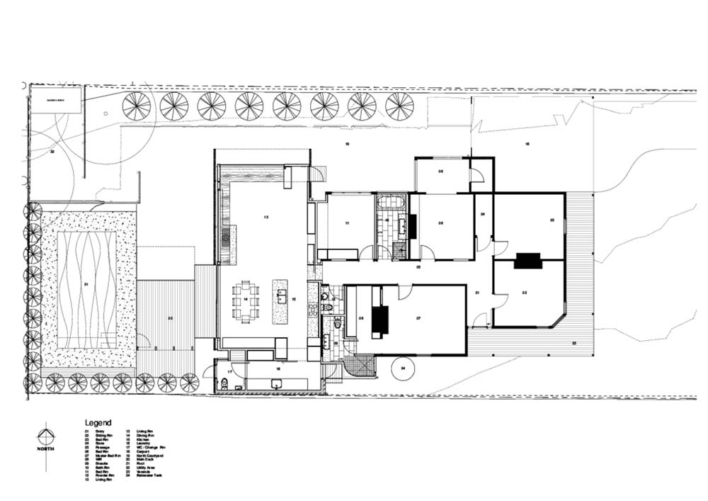 modern home extension screen plan - Screen House