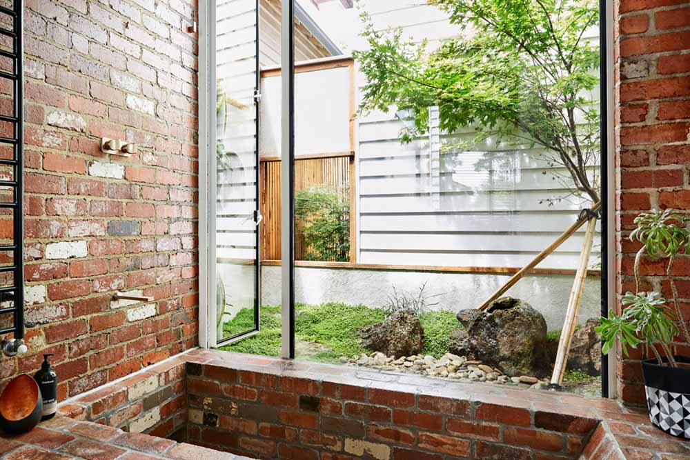 modern home sunken bath - Kiah House