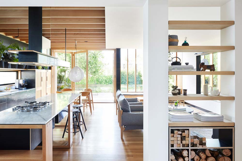 Modern home wooden extension