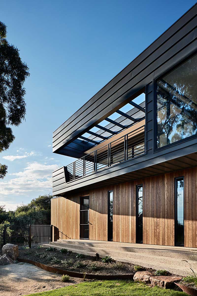 modern house design cladding sb - Treetops House