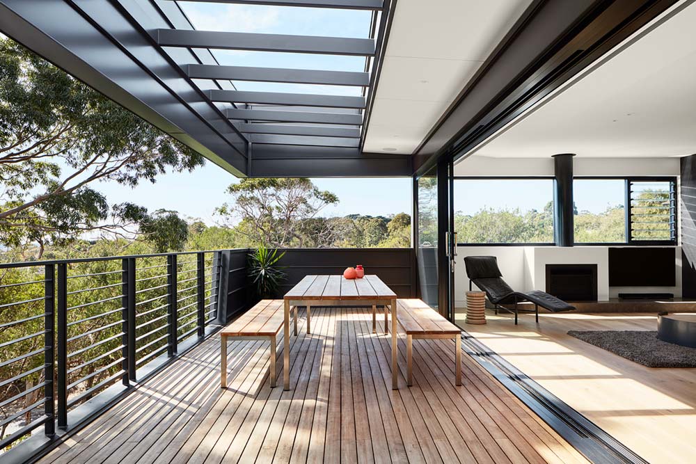 modern house design terrace sb - Treetops House