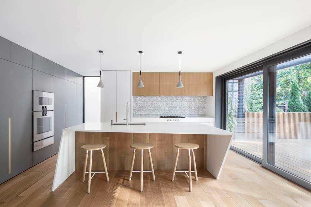 modern house renovation kitchen - Courcelette Residence