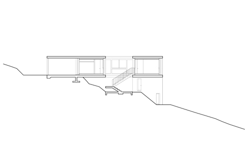 modern house swiss snvc plan 03 - House in Sonvico: balance and gravity