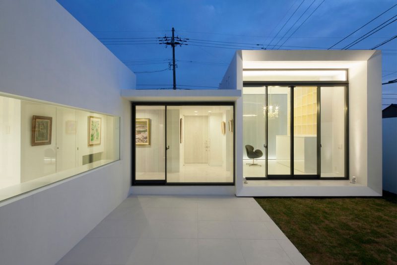 Modern house designed as an art museum in Tokyo, Japan