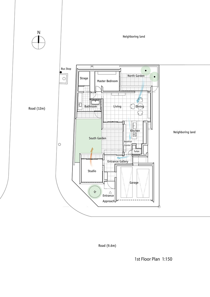 Modern Japanese house design plan