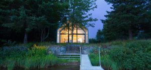 modern lake cottage design 300x140 - Window on the Lake