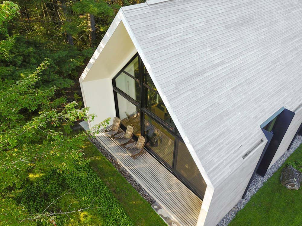 modern lake cottage view - Window on the Lake