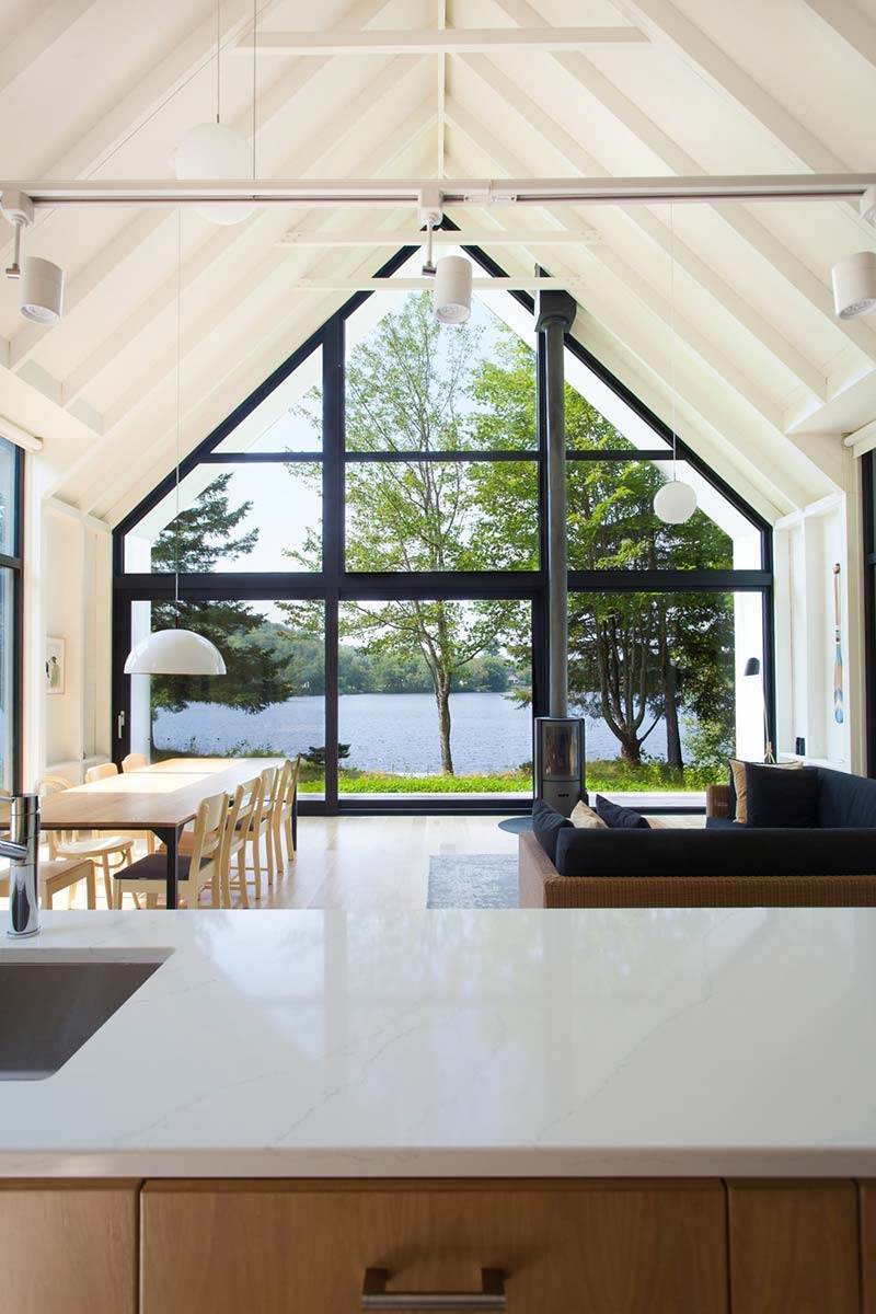 modern lake cottage window - Window on the Lake