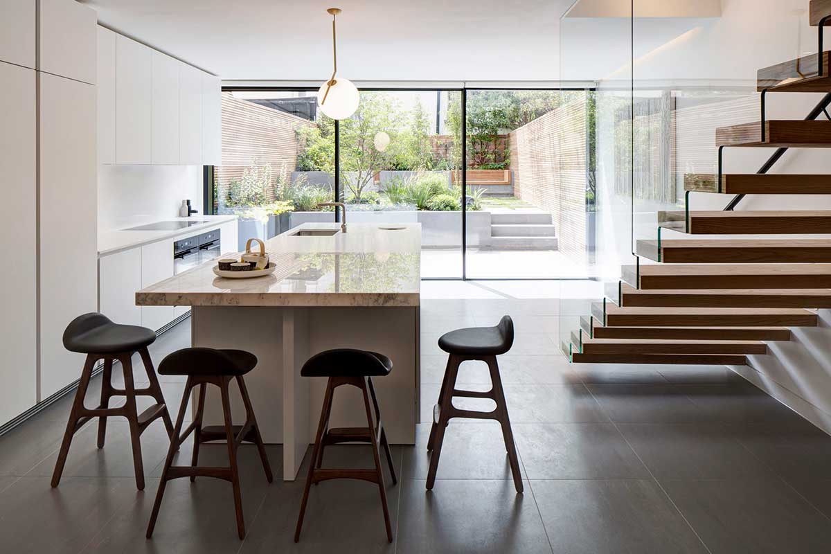 modern living period home kitchen dp - Englefield Road Residence