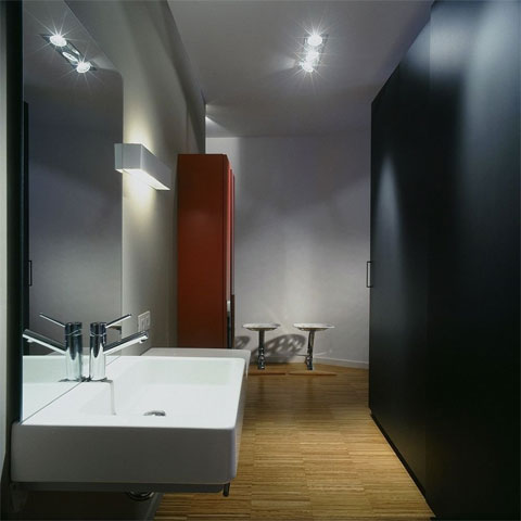 modern loft design bw9 - Diagonal Street Loft: Black and white