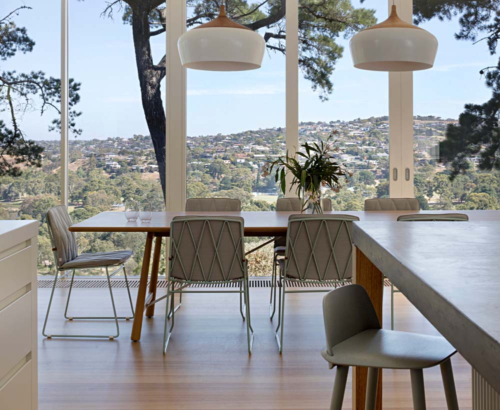 modern mid century dining room - Newtown House