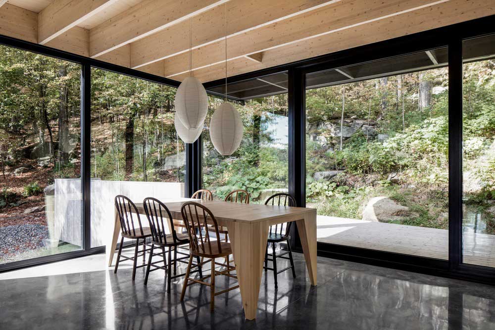 modern mountain home dining ag - The Rock