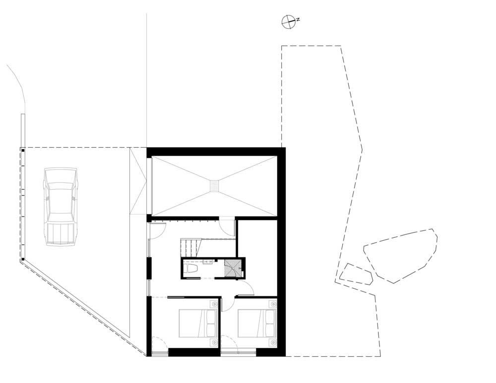 modern mountain home plan ag2 - The Rock