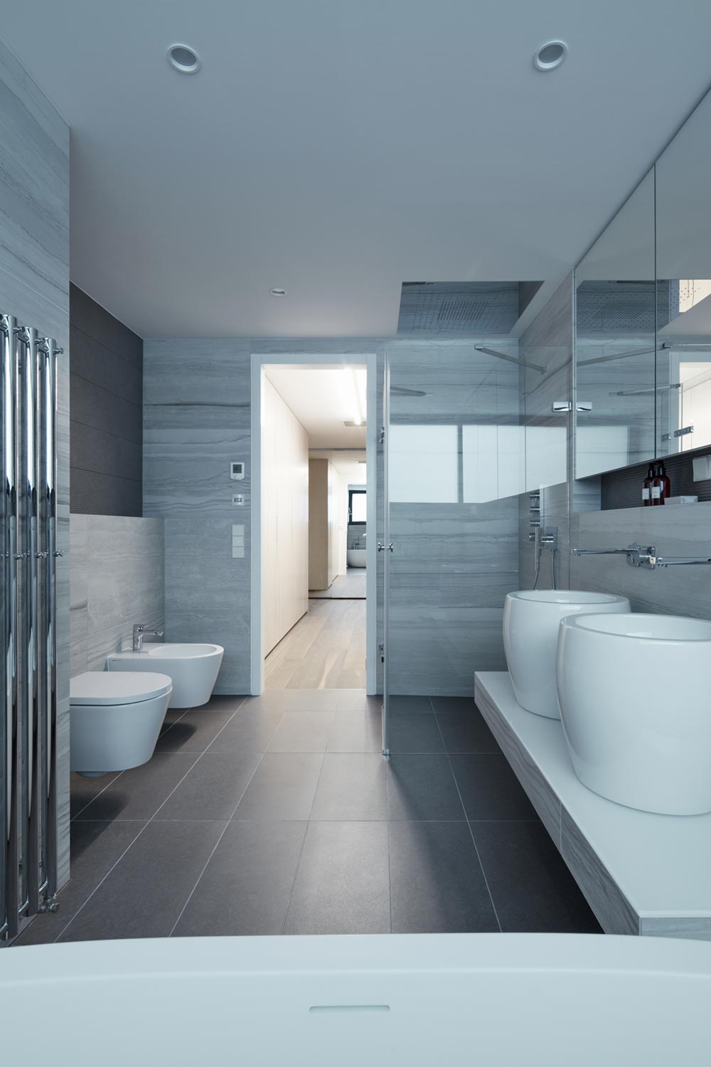 modern penthouse apartment bathroom - Penthouse F6.1