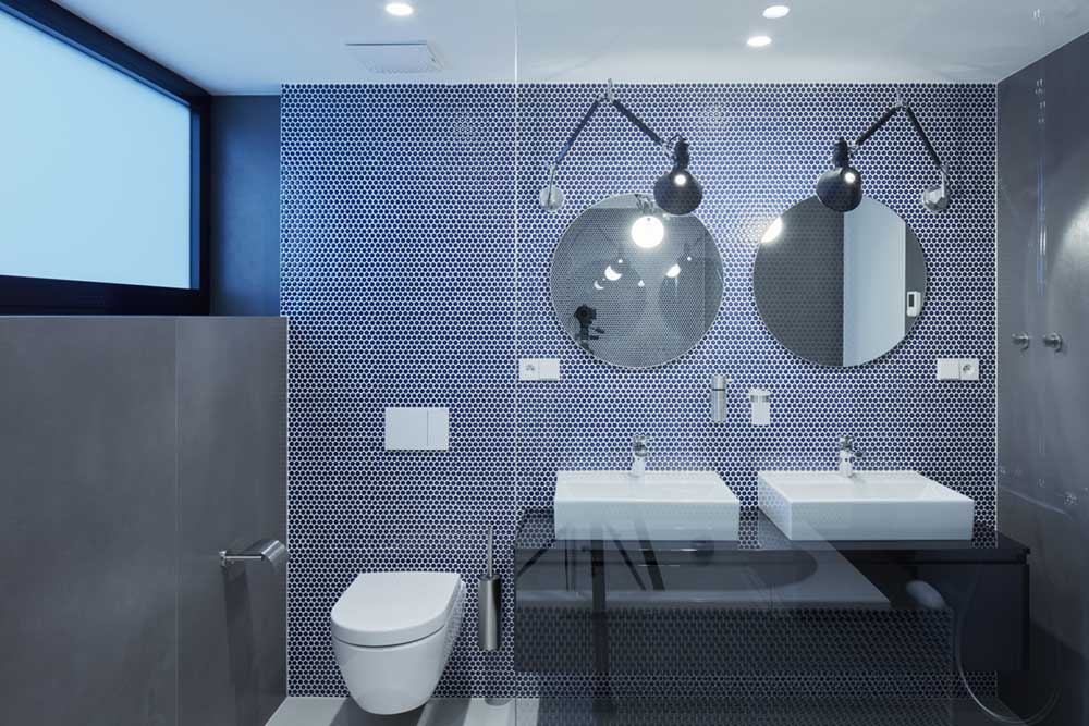 modern penthouse bathroom tile - Penthouse F6.1