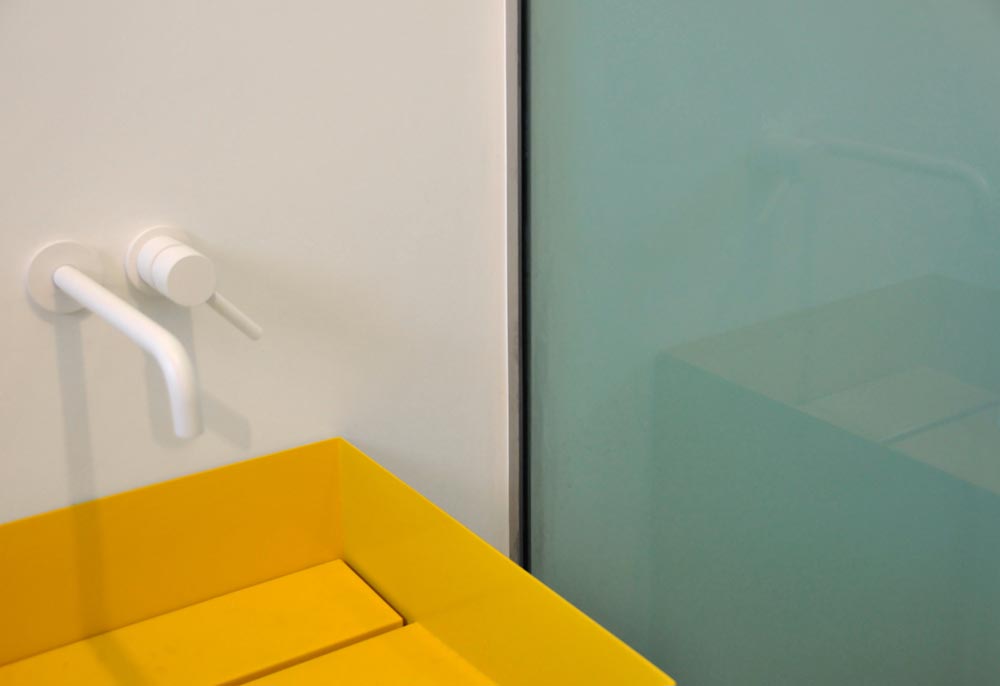 modern penthouse yellow sink tsa - CDR Penthouse