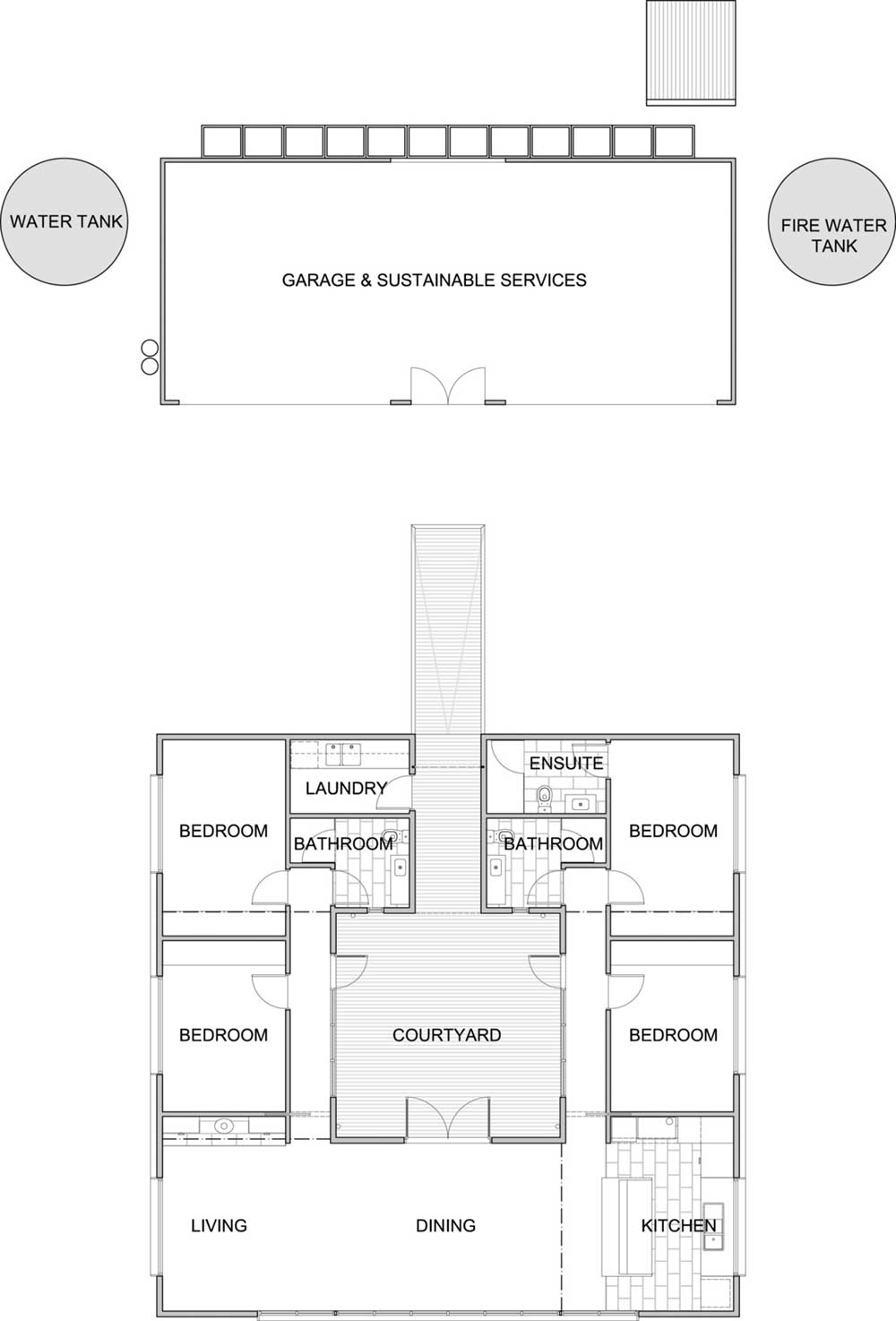 modern prefab farmhouse plan lcb - Caravanserai Prefab Farmhouse