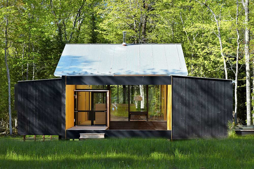 modern prefb cabin facade lzr - The Week'nder