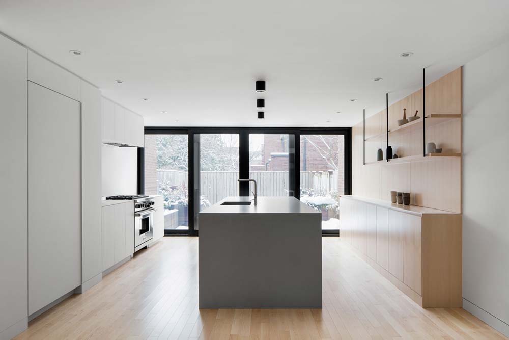 Modern row house kitchen design