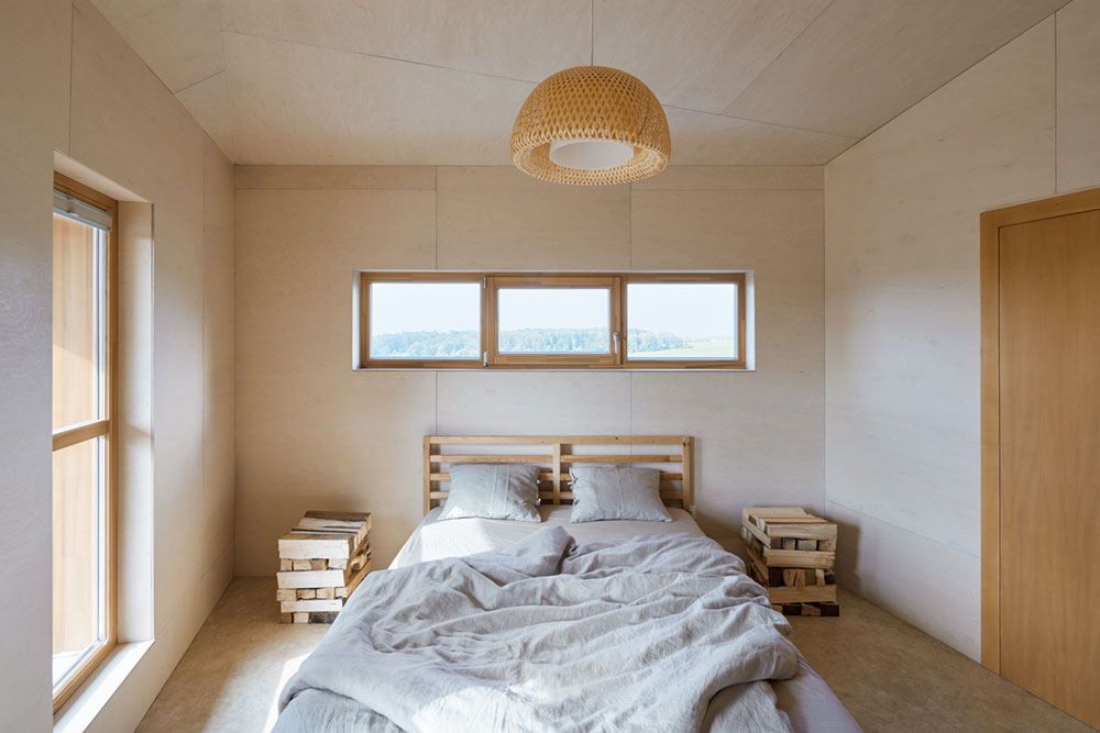 modern rural home bedroom design - Chestnut House