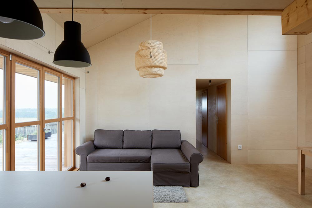 modern rural home living design - Chestnut House